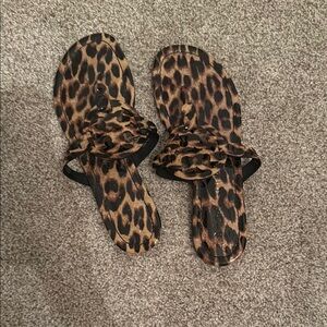 Tory Burch Leopard Print Sandals